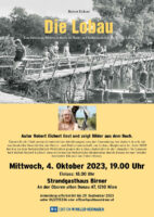 Mittwoch, 4. Oktober 2023: Buchpräsentation „Die Lobau“ im Strandgasthaus Birner